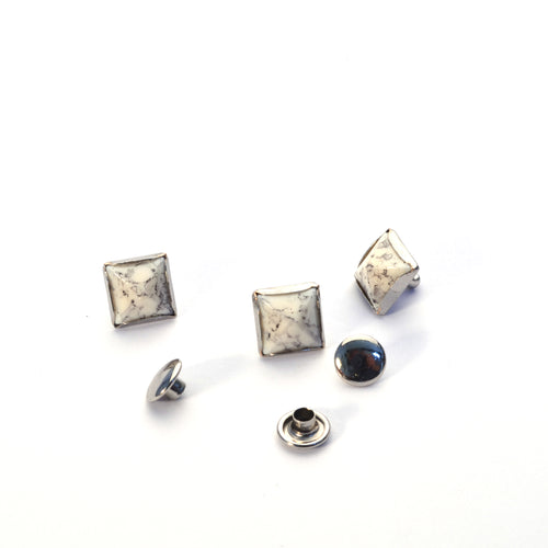 Resin Marble Stone Pyramid Rivets | identityleathercraft