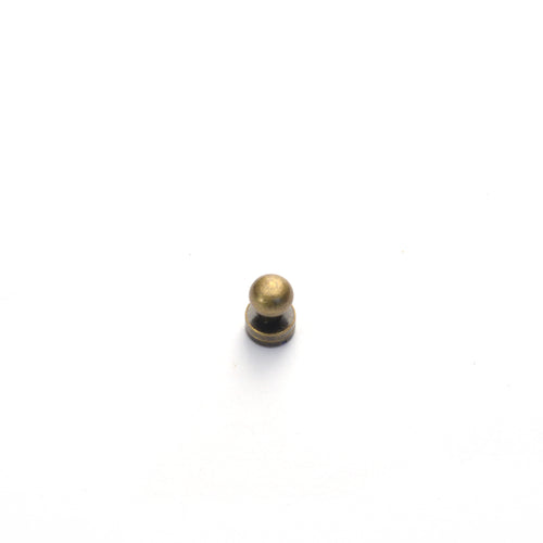 Load image into Gallery viewer, Medium Antique Brass Button Stud (Sam Browne) from Identity Leathercraft
