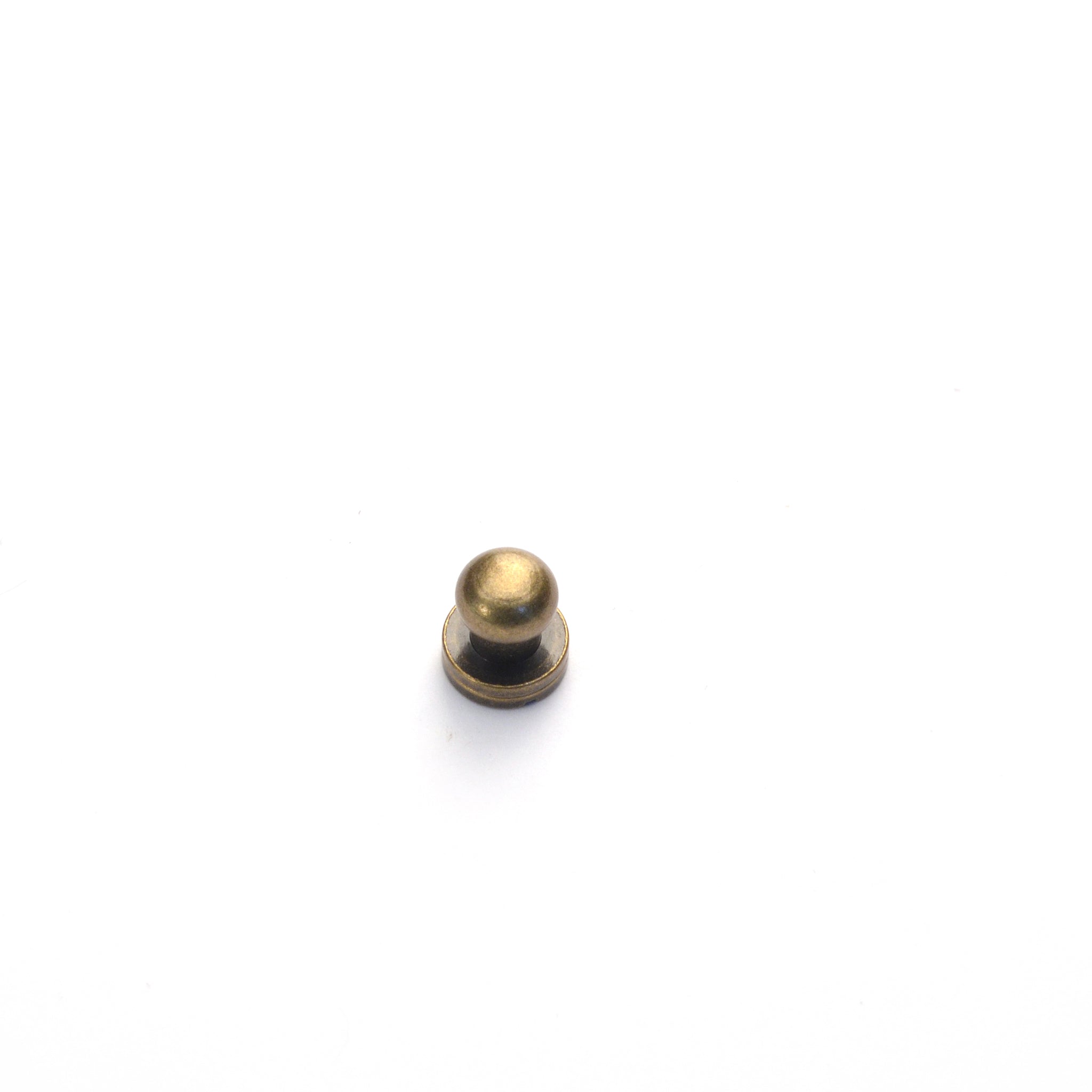Large Antique Brass Button Stud (Sam Browne) from Identity Leathercraft