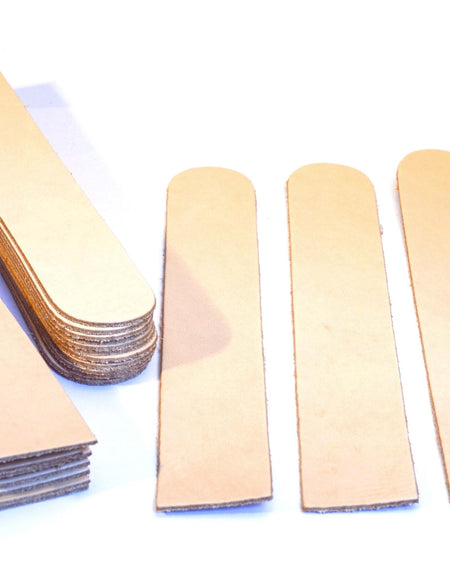 Economy pre cut leather bookmark or wristbands for decorating