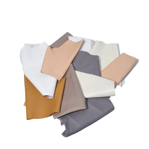 Load image into Gallery viewer, Bundle of Fine Sheepskin Leather - Neutrals from Identity Leathercraft
