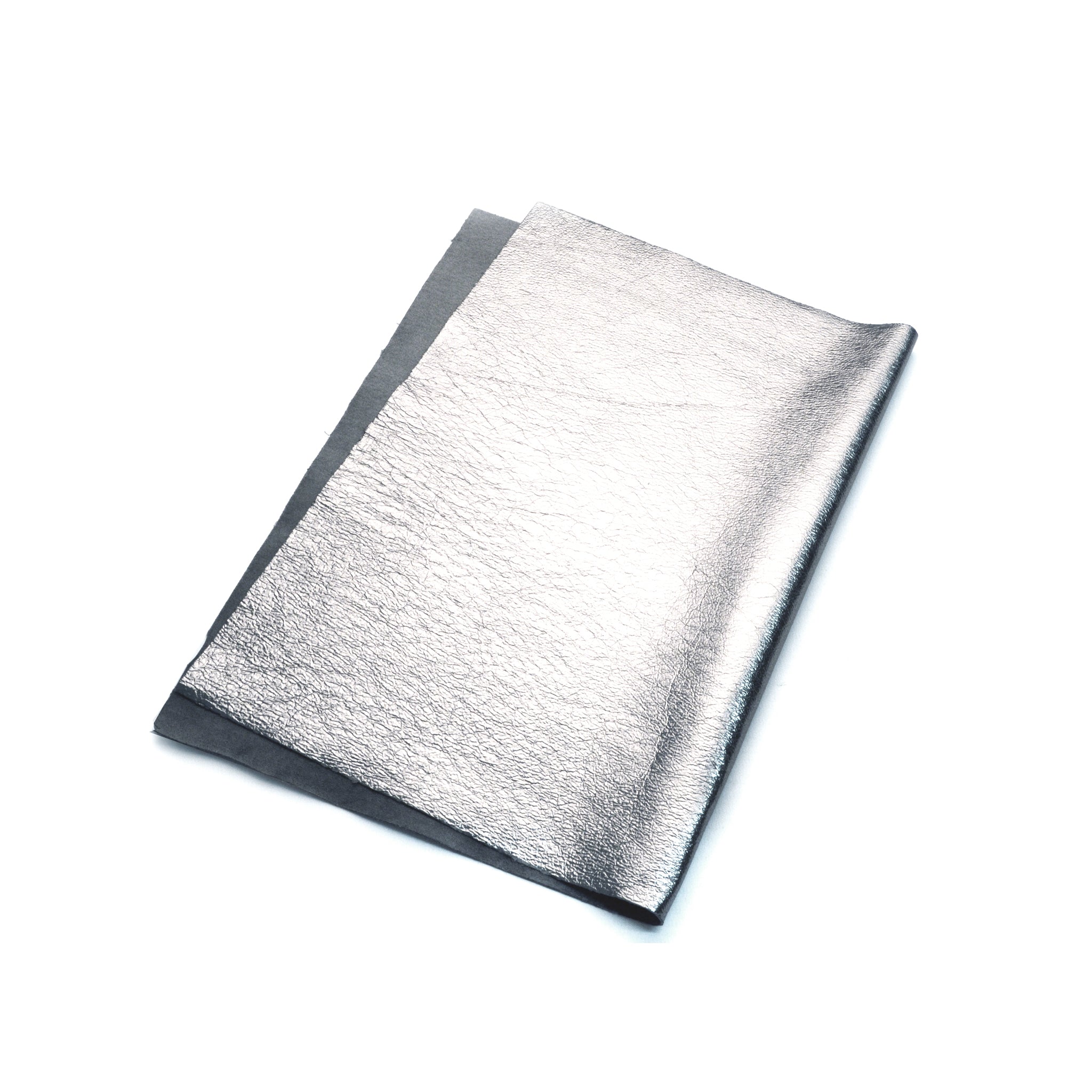 Silver Metallic Foil Leather