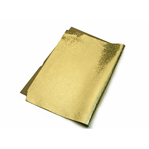 Load image into Gallery viewer, Gold Pebble Foil Leather
