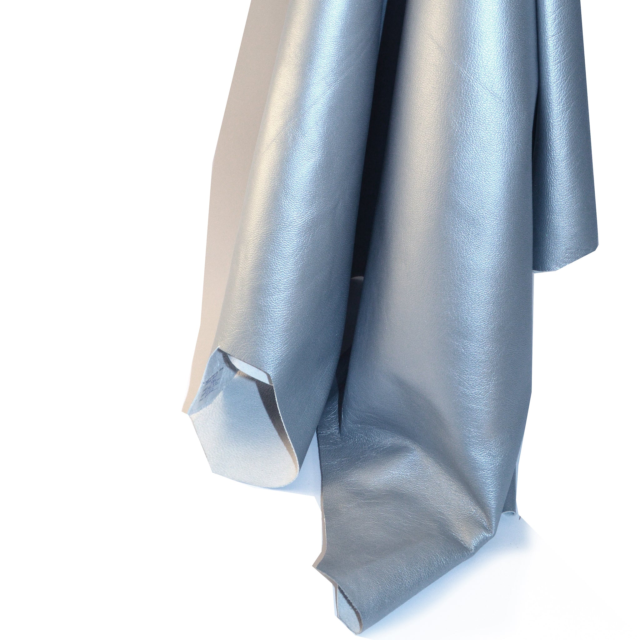 Frosted Silver Pearlised Lamb Clothing Leather from Identity Leathercraft