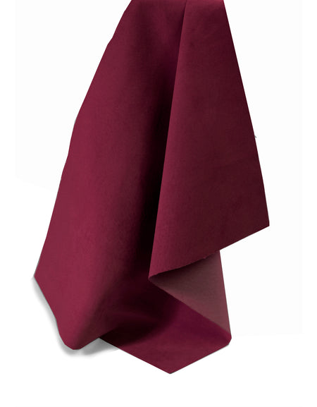 Burgundy Lightweight Pig Suede from Identity Leathercraft