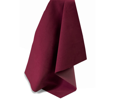 Burgundy Lightweight Pig Suede from Identity Leathercraft