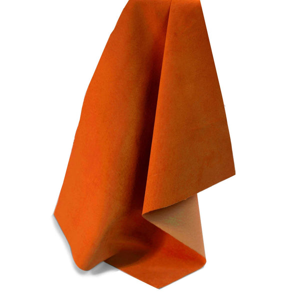 Orange Lightweight Pig Suede from Identity Leathercraft