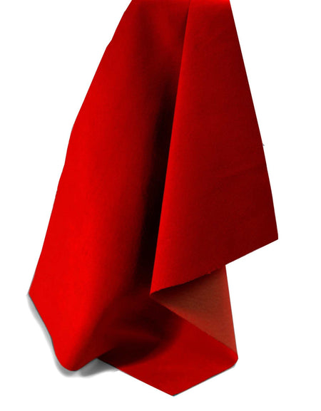 Red Lightweight Pig Suede from Identity Leathercraft