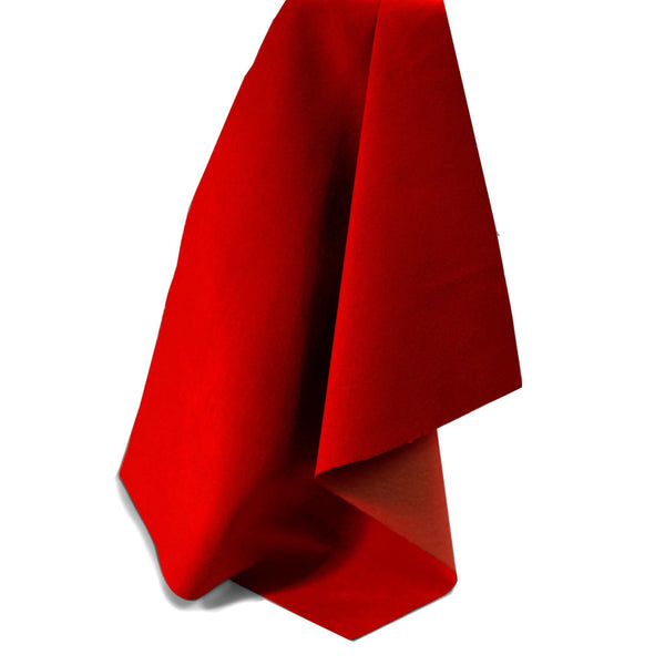 Red Lightweight Pig Suede from Identity Leathercraft