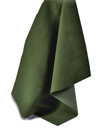 Forest Green Lightweight Pig Suede from Identity Leathercraft