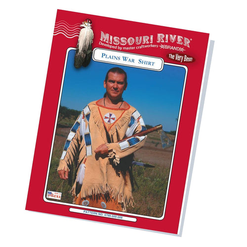 Load image into Gallery viewer, Authentic native american plains style buckskin warshirt pattern

