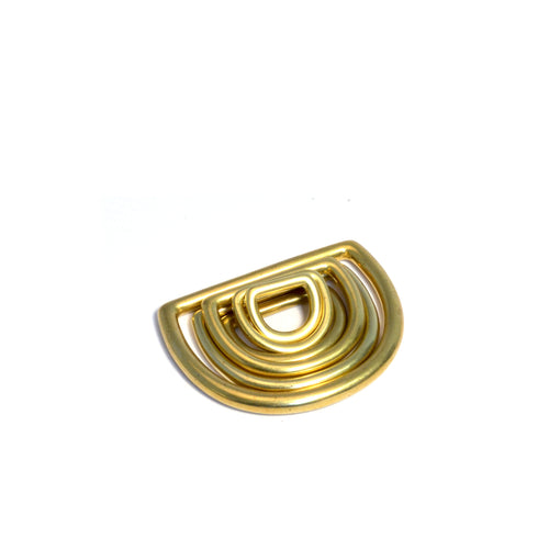 Load image into Gallery viewer, Solid Brass Dee &#39;D&#39; Rings from Identity Leathercraft
