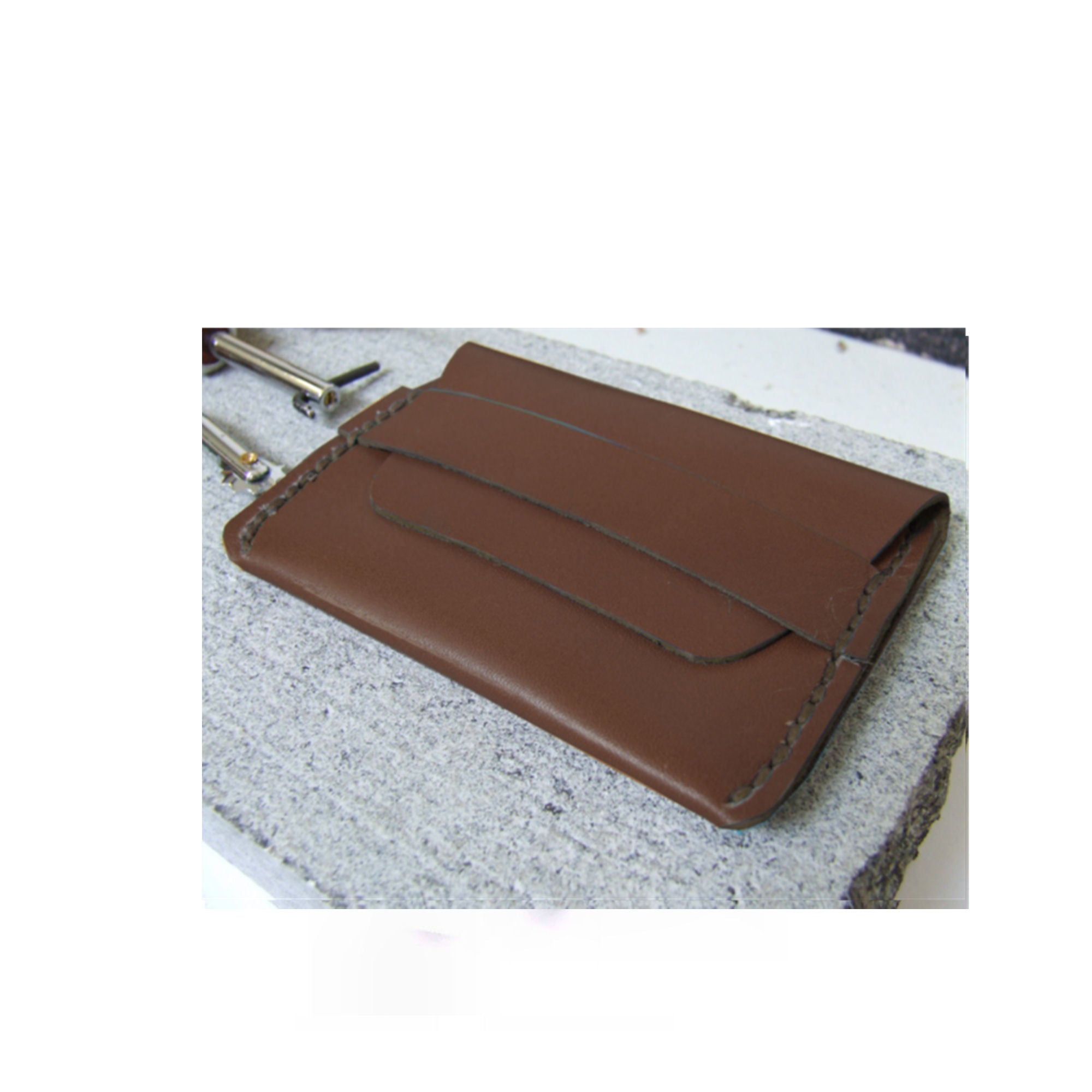 Brown Card Case Kit from Identity Leathercraft
