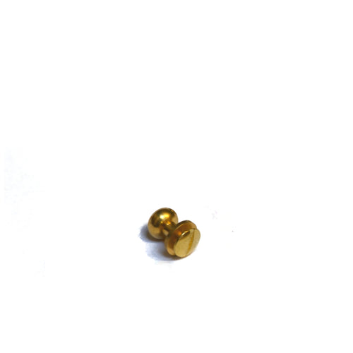 Load image into Gallery viewer, Medium Identity Solid Brass Button Stud (Sam Browne) from Identity Leathercraft
