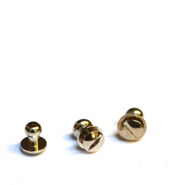 Identity Nickel Button Stud (Sam Browne) from Identity Leathercraft
