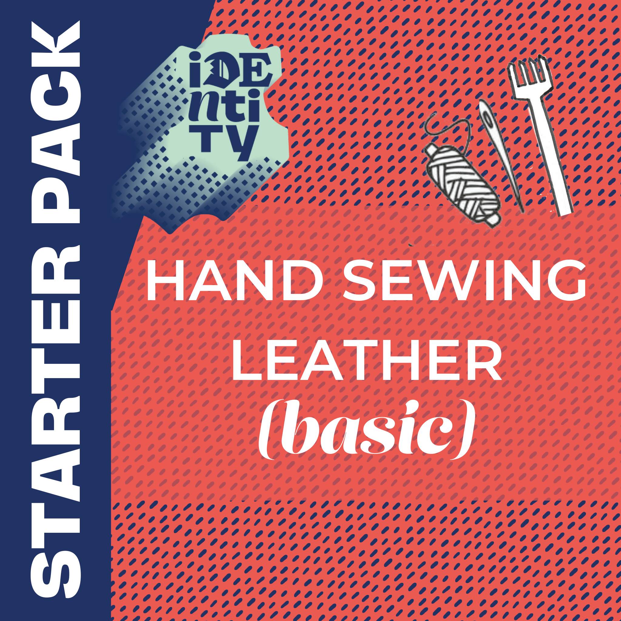This useful pack will give you a start for hand sewing leather and is ideal for small beginner projects such as card cases, keyrings, and also ideal for repairs. It is a great item to keep in a tool box whether you are a leathercrafter or not.  It comes in a neat drawstring cotton bag with a Guide to hand stitching. 
