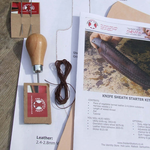 Load image into Gallery viewer, Make your own leather knife sheath with our starter pack
