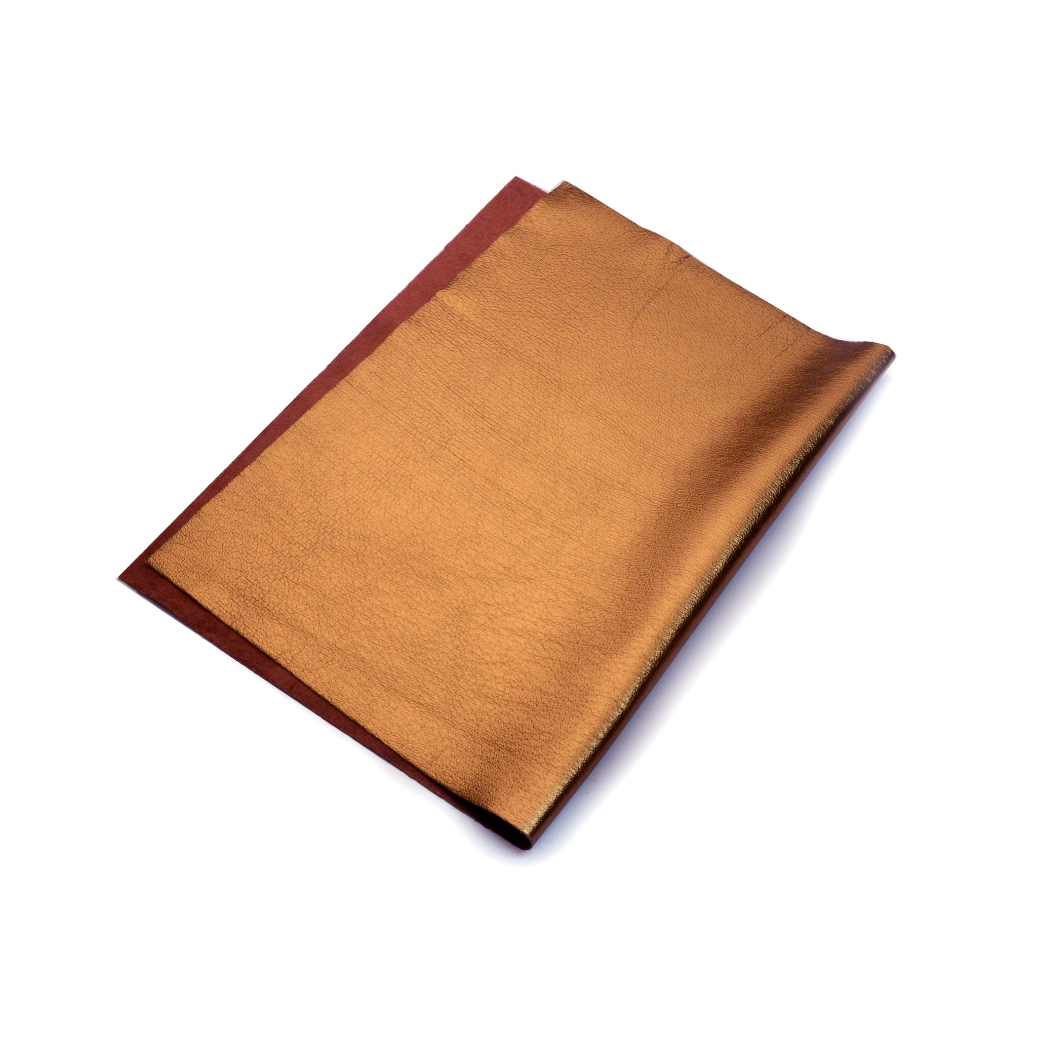 Copper Metallic Foil Leather