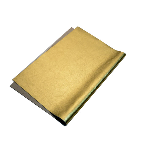 Load image into Gallery viewer, Gold Metallic Foil Leather 
