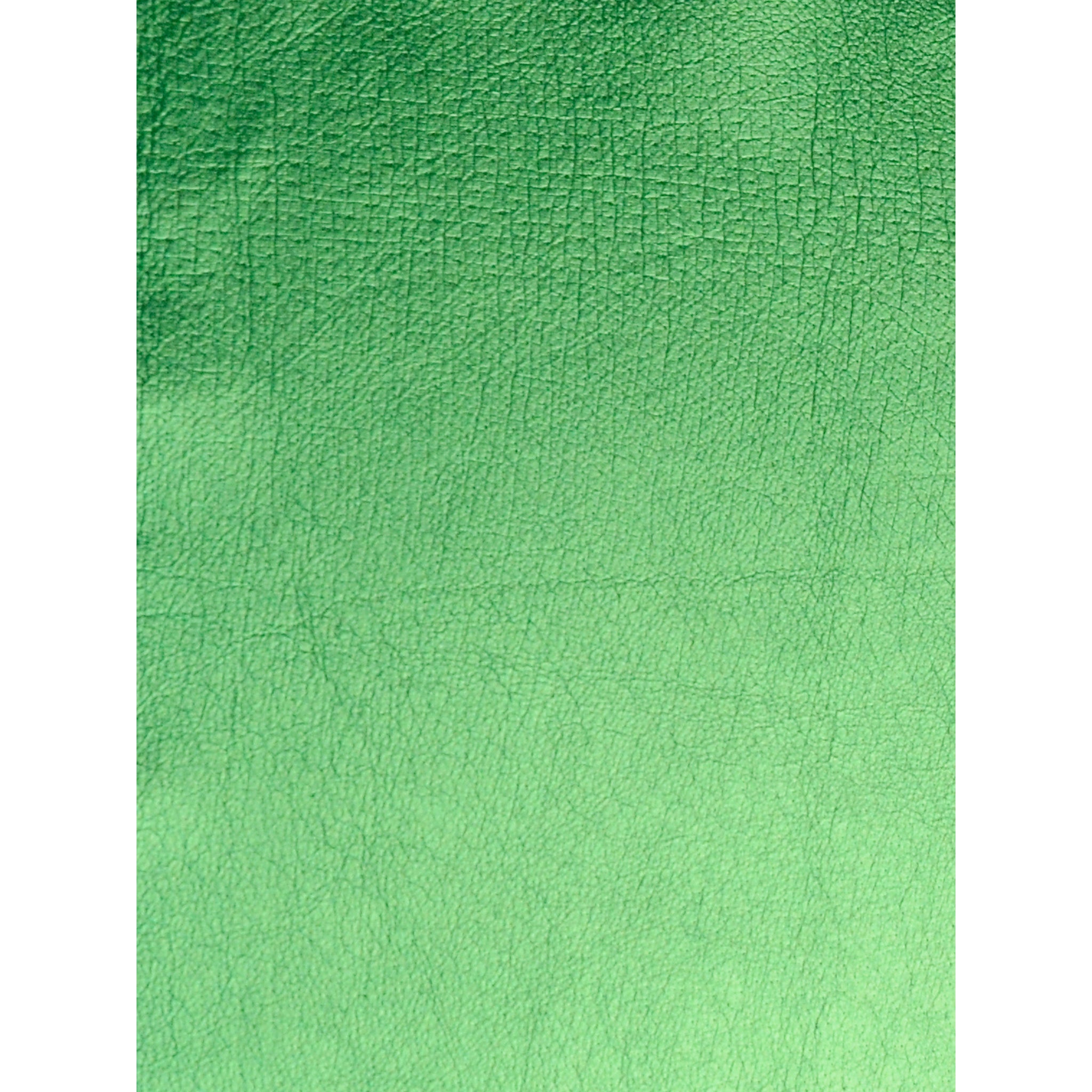 Harlequin Green Metallic Foil Leather