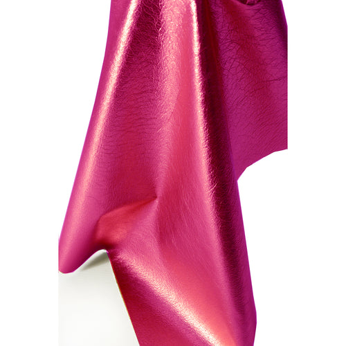 Load image into Gallery viewer, Pink Magenta Metallic Foil Leather from Identity Leathercraft
