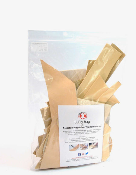 Natural Vegetable Tanned Pieces from Identity Leathercraft