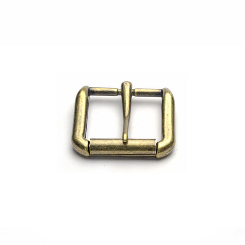 Load image into Gallery viewer, Antique Brass Napa Roller Buckle from Identity Leathercraft 
