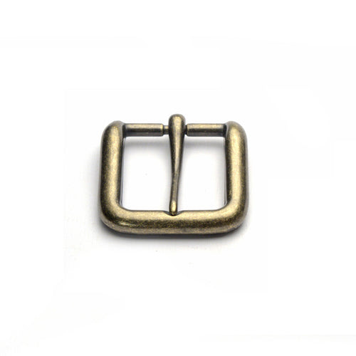 Load image into Gallery viewer, 32mm Antique Brass Wave Buckle from Identity Leathercraft
