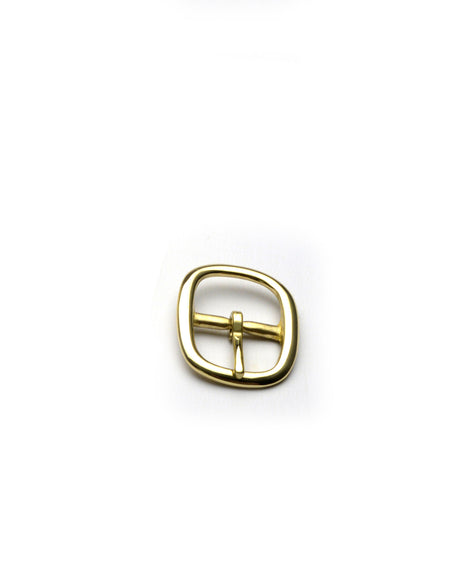 Small Centre Bar Buckle Solid Brass from Identity Leathercraft