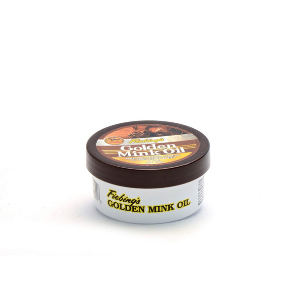 Fiebings Golden Mink Oil Preserver for waterproofing and preserving leather items that are frequently use  outdoors