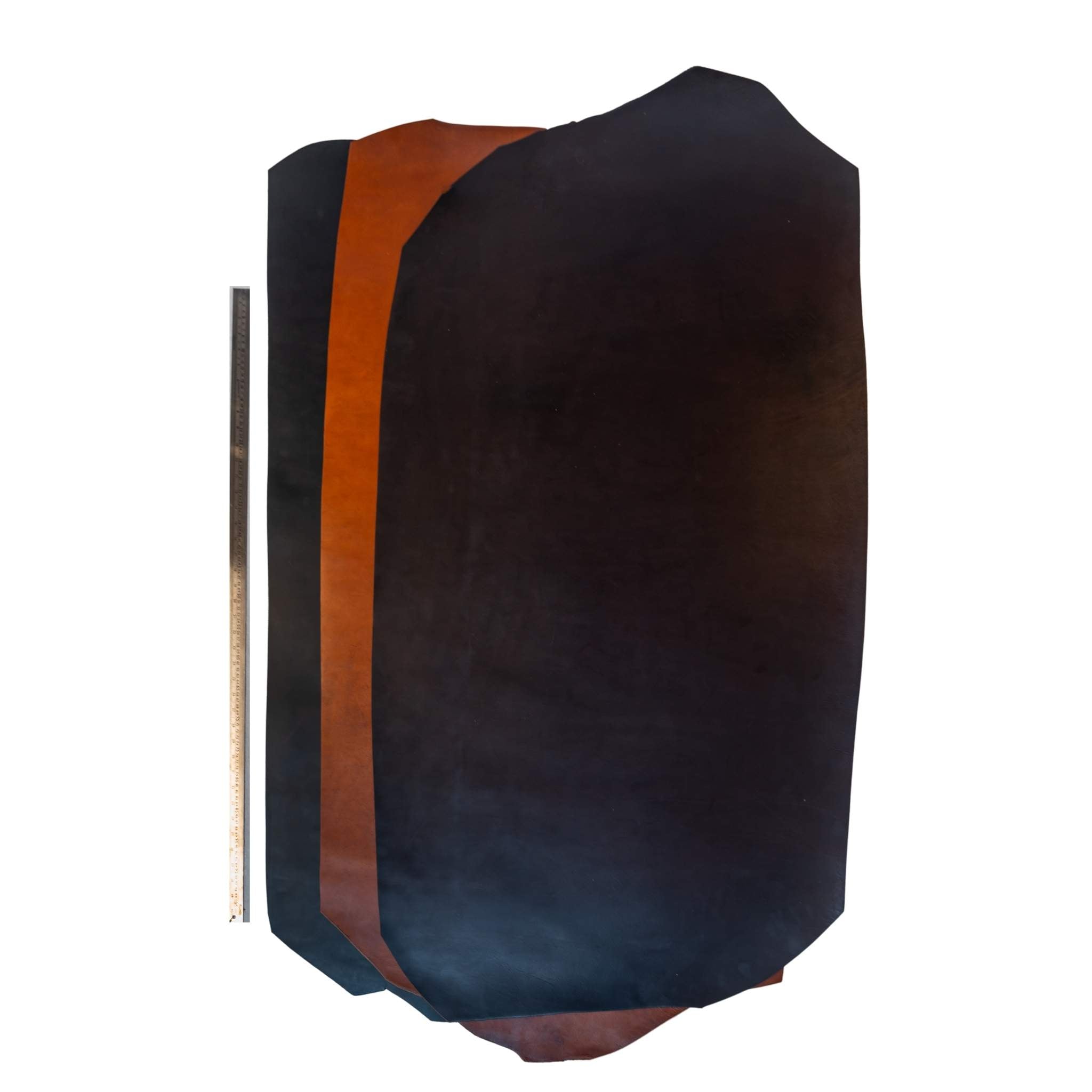 Heavy weight vintage leather hides (backs) 3.0-3.5mm  Available in a choice of colours.  Ideal for belt lengths, collars, leads, knife and axe sheaths, satchels and more.