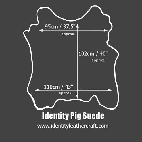 Load image into Gallery viewer, Identity Leathercraft Pig Suede Size Guide

