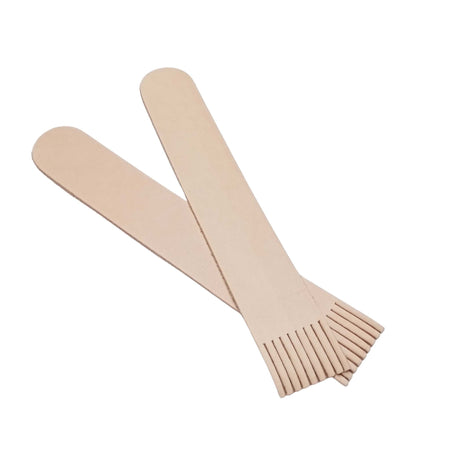 Natural veg tanned pre cut bookmark with fringing suitable for stamping, embossing, pyrography or marbling., scout activities