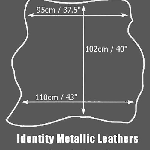 Load image into Gallery viewer, Identity Leathercraft Metallic Leathers Size Guide
