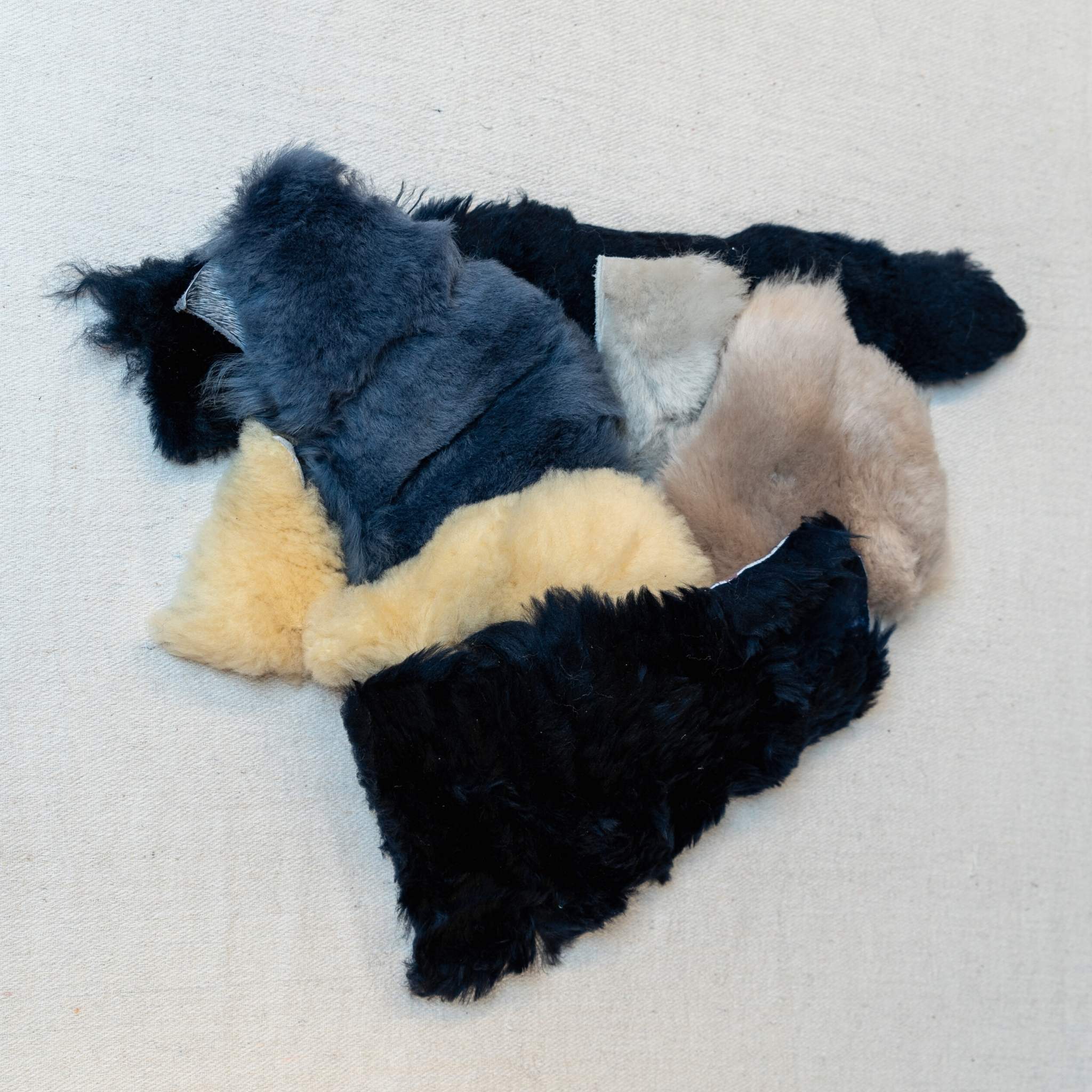 Sheep Wool Pieces - Deep Pile from Identity Leathercraft ideal for dyeing, buffing, padding, repairs