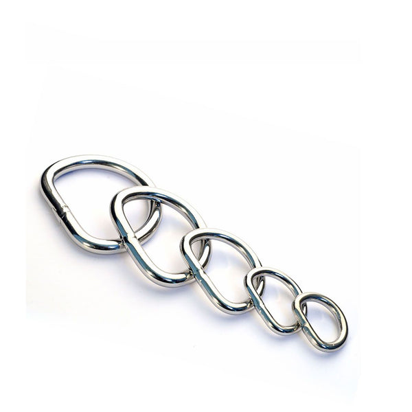 Solid Steel Dees from Identity Leathercraft