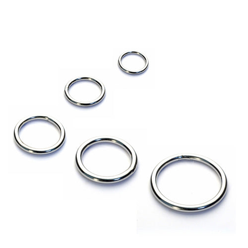 Load image into Gallery viewer, Solid Steel Rings from Identity Leathercraft
