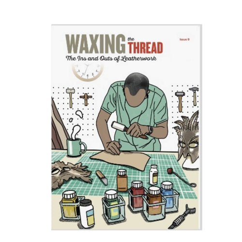 Load image into Gallery viewer, Issue 9 of the wonderfiul leathercraft resource magazine Waxing The Thread, packed full of information, project ideas and more

